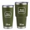 Custom logo powder coated 20oz 30oz double wall insulated vacuum blank coffee stainless steel travel mug