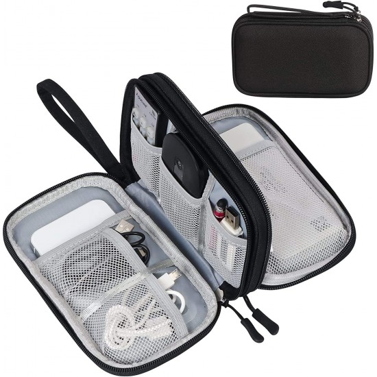 High Quality Custom Tech Bag Electronics Travel Organizer Pouch Carry Bag Tech Kit Tidy Dopp Cable USB SD Cards Tech Bag